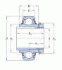 Корпусный шарикоподшипник YSA 209-2FK (SKF)