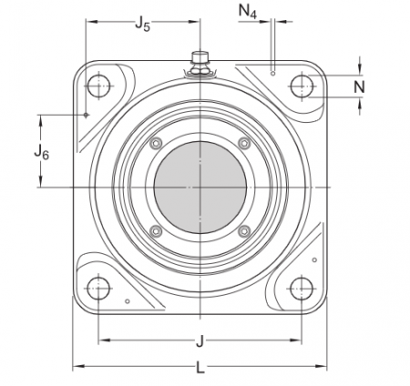Фланцевый роликоподшипниковый узел FYNT 100 F (SKF)