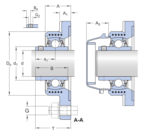 Шарикоподшипниковый узел FYWK 40 YTH (SKF)