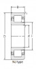 Цилиндрический роликоподшипник NJ314EM (ZWZ)
