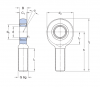 Шарнирная головка SA 8 E (SKF)