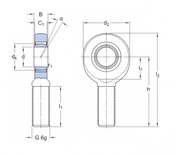 Шарнирная головка SA 8 E (SKF)