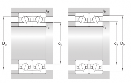 Радиально-упорный шарикоподшипник 7017ACM (ZWZ)
