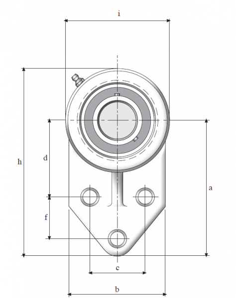 Корпус термопластик без подшипника FBL 206 (ANB)