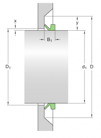 V-образное уплотнение 14 VA R (400140) (SKF)