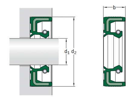 Манжетное уплотнение 200X230X15 HMSA10 RG (SKF)