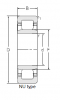 Цилиндрический роликоподшипник NU330M/C3 (ZWZ)