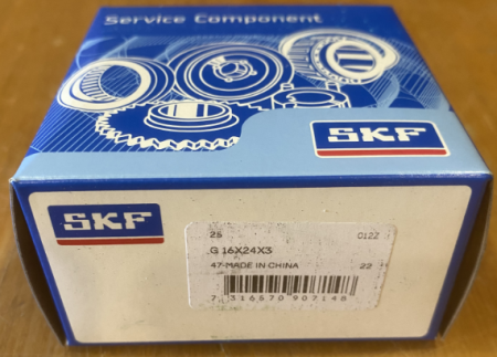 Манжетное уплотнение G 16X24X3 (SKF)
