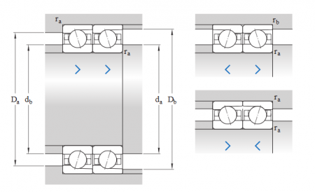 Радиально-упорный шарикоподшипник прецизионный 7208 CD/P4ADBA (SKF)