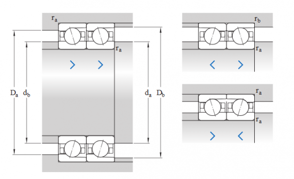 Радиально-упорный шарикоподшипник прецизионный 7212 ACD/P4ADBA (SKF)