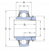 Корпусный шарикоподшипник YSA 206-2FK (SKF)