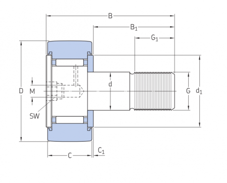 Опорный ролик KR 16 PPA (SKF)