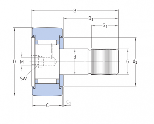 Опорный ролик KR 16 PPA (SKF)