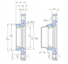Корпус с овальным фланцем FYTB 505 M (SKF)